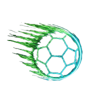 Leuchtender Neon-Sportball im Cyberpunk-Stil f&uuml;r die Sportsbook-Kategorie bei Roby Casino
