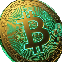 Leuchtender Bitcoin Coin mit Neon-Schaltkreisen f&uuml;r Krypto-Einzahlungen bei Roby Casino