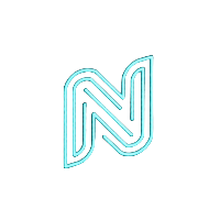 Leuchtendes Neon-Logo f&uuml;r Novomatic im Cyberpunk-Stil bei Roby Casino