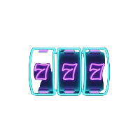 Leuchtender Neon-Spielautomat im Cyberpunk-Stil f&uuml;r die Slots-Kategorie bei Roby Casino